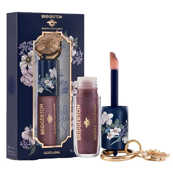 Gloss Labial Bruna Tavares Bridgerton Drama Com Chaveiro 4,5ml