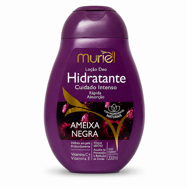 Loção Deo Hidratante Muriel Ameixa Negra 200ml