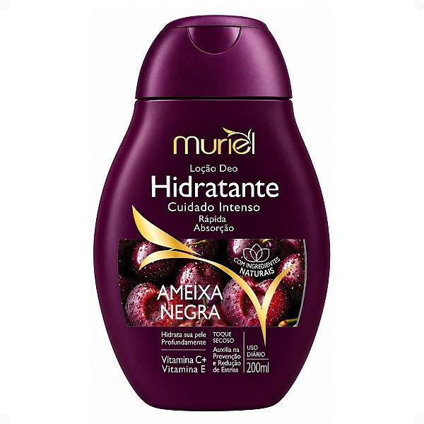 Loção Deo Hidratante Muriel Ameixa Negra 200ml