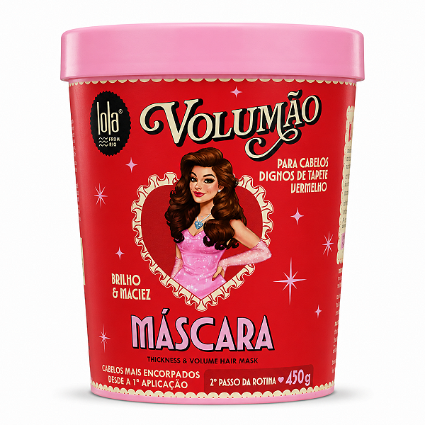 Máscara Lola Volumão Brilho & Maciez 450g