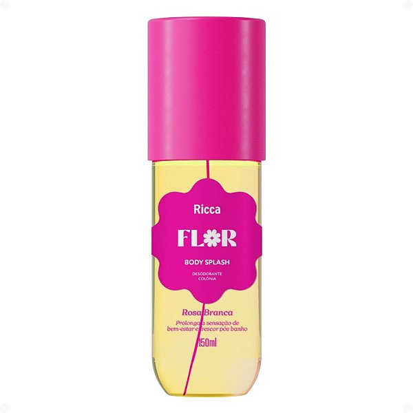 Body Splash Ricca Flor Rosa Branca 150ml