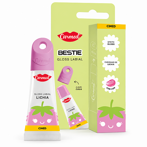 Gloss Labial Carmed Bestie Lichia Com Case 5g