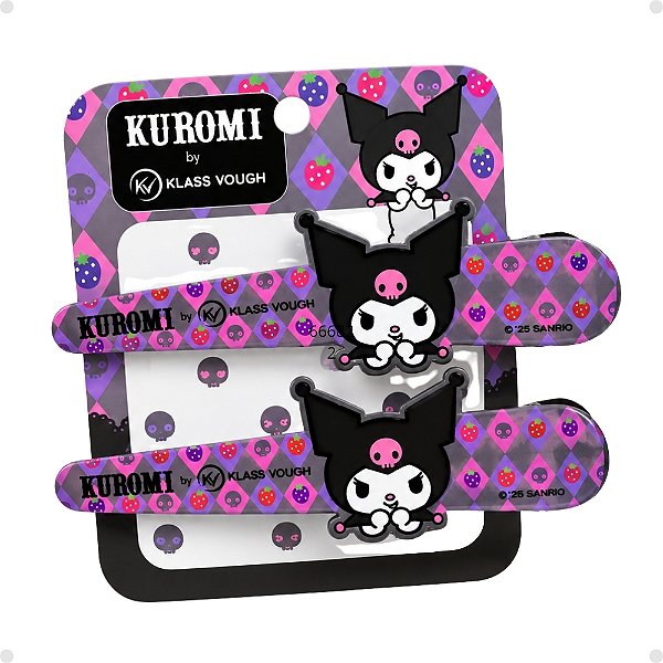Tic Tac Para Cabelo Kuromi By Klass Vough Com 2 Unidades Km08b
