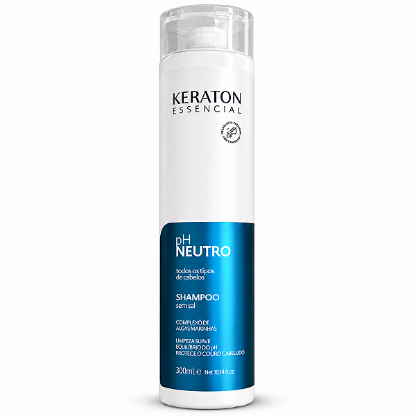 Shampoo Keraton Essencial pH Neutro Complexo De Algas Marinhas 300ml