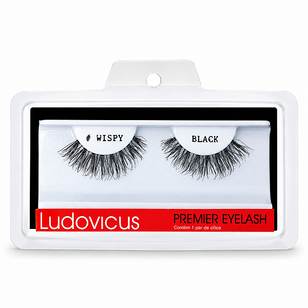 Cílios Postiços Ludovicus Premier Eyelash Wispy Black