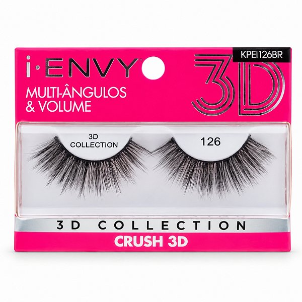 Cílios Postiços I-Envy Multi-ângulos & Volume 3D Collection Crush 126 Kpei126br