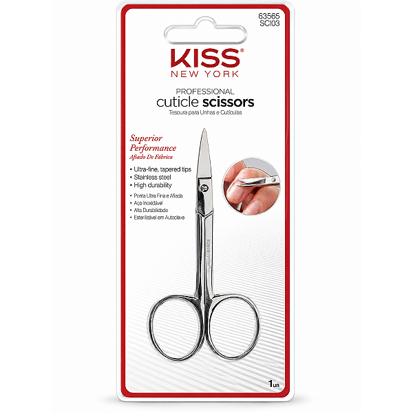 Kiss New York Tesoura Para Unhas e Cuticulas Ref.sci03