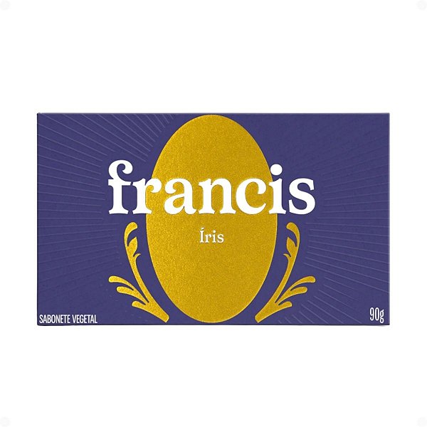 Sabonete Vegetal Em Barra Francis Íris 90g