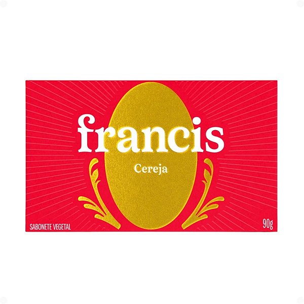 Sabonete Vegetal Em Barra Francis Cereja 90g