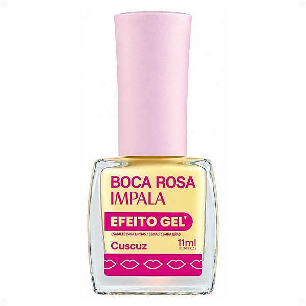 Esmalte Efeito Gel Impala Boca Rosa Cuscuz 11ml