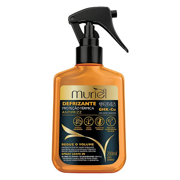 Defrizante Antifrizz Muriel Proteção Térmica GHK-Cu 200ml