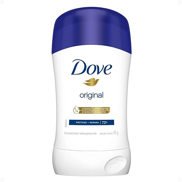 Antitranspirante Stick Dove Original Protege e Repara 72h 45g