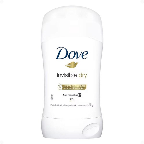 Antitranspirante Stick Dove Invisible Dry Anti Manchas 72h 45g