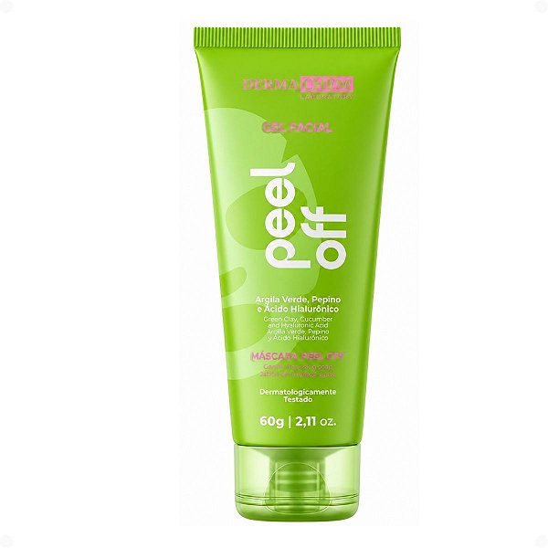 Gel Máscara Facial Dermachem Peel Off Argila Verde 60g