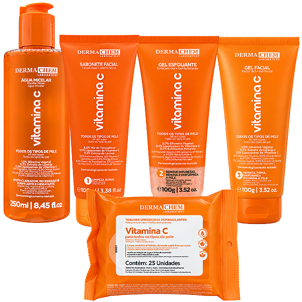 Kit Dermachem Vitamina C Com 5 Produtos