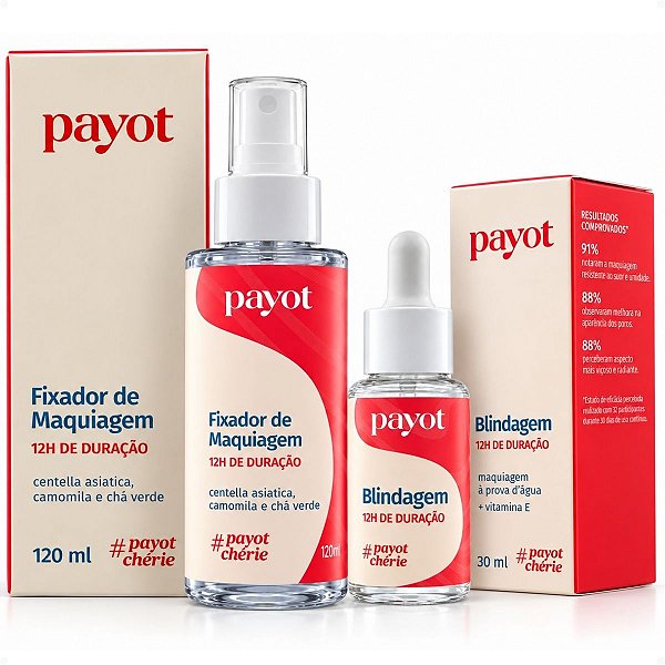 Kit Payot #Chérie: Fixador De Maquiagem 120ml e Blindagem 30ml