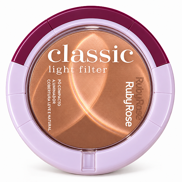 Pó Compacto Ruby Rose Classic Light Filter P15 Hb-m409-3