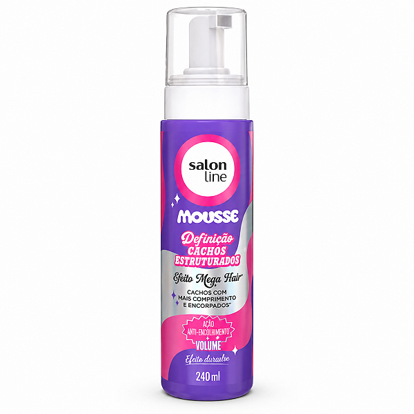 Mousse Capilar Salon Line Definição Cachos Estruturados Efeito Mega Hair 240ml