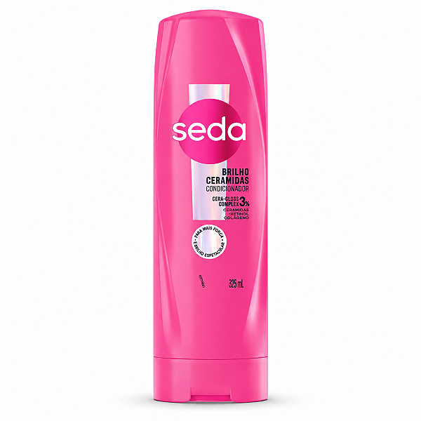 Condicionador Seda Brilho Ceramidas Cera-Gloss Complex 3% 325ml