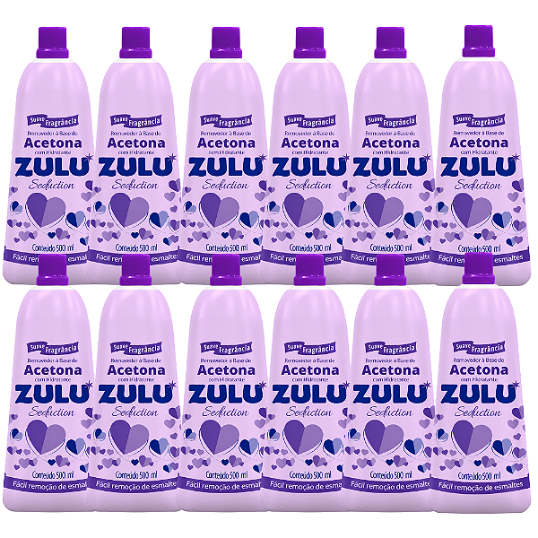 Kit Removedor Zulu Seduction Com 12 Unidades 500ml