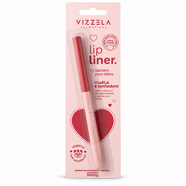 Lapiseira Para Lábios Vizzela Lip Liner 03 Sonhadora