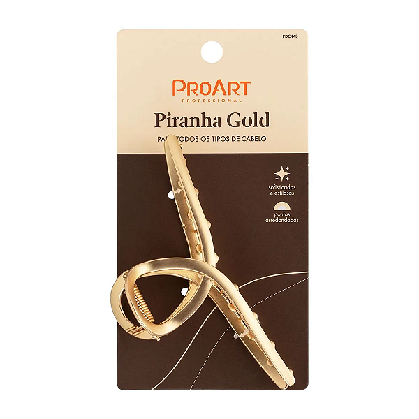 Piranha Para Cabelo Proart Gold Laço Pdc44bb