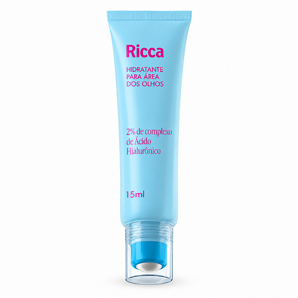 Hidratante Para Área Dos Olhos Ricca 2% De Complexo De Ácido Hialurônico 15ml