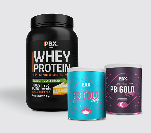 WHEY PROTEIN TORTA DE LIMÃO + PB DAY + PB NIGHT