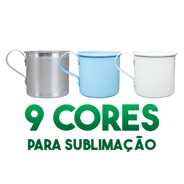 Caneca de alumínio para Sublimação 370ml