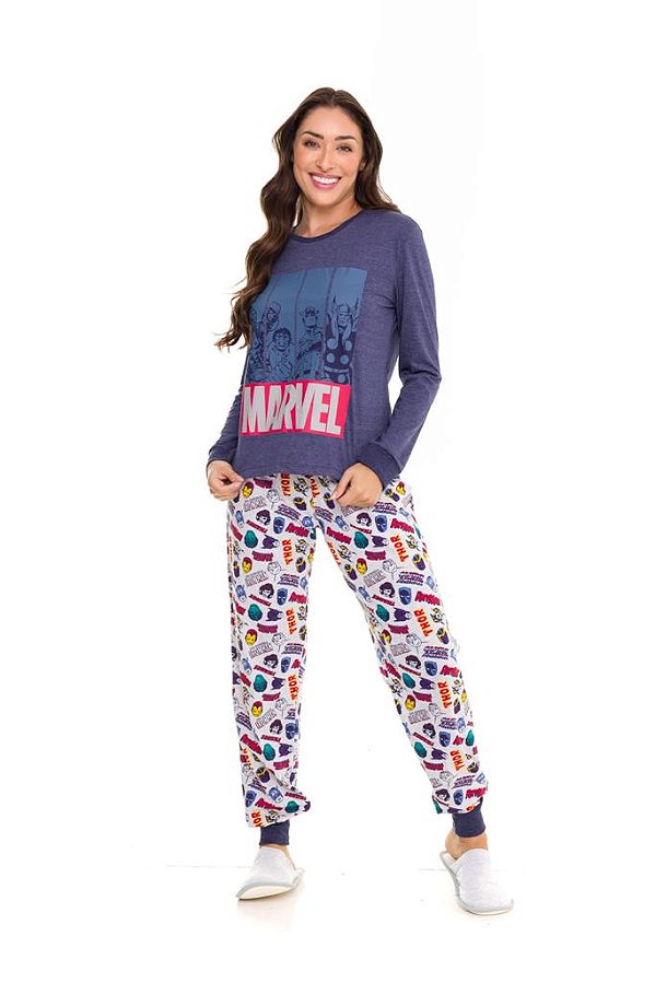 Pijama Da Marvel Feminino