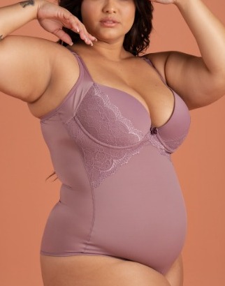 Body Modelador Com Detalhe De Extensão Do Bojo Body Control