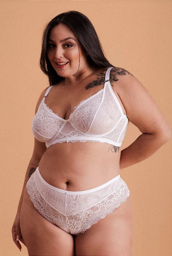 conjunto em tule plus sizes