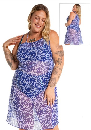 SAÍDA DE PRAIA VESTIDO SEM MANGA