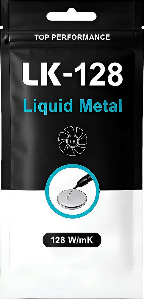 Metal Líquido LK Performance LK-128, 128 W/mK, 1g, LK-128-1G
