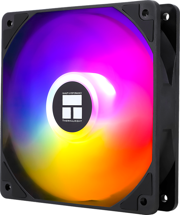Ventoinha Thermalright C12C-L V2, RGB, 120mm, PWM, Preto, TL-C12C-L-V2