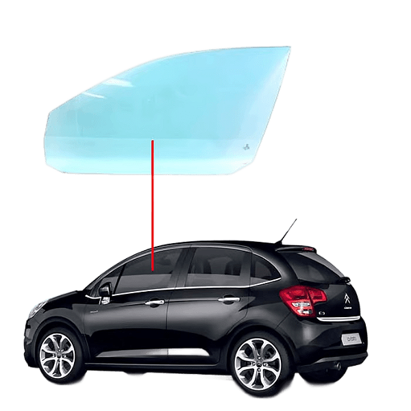 Vidro Porta Dianteira Esquerda CITROEN C3 2012-2019