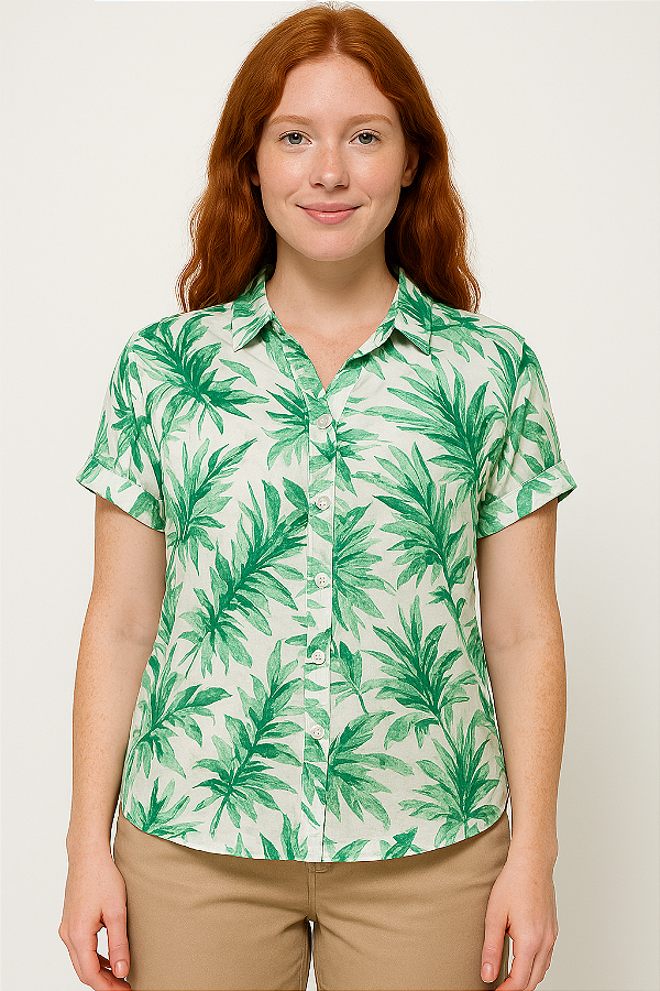 Camisa  Hering viscose estampada