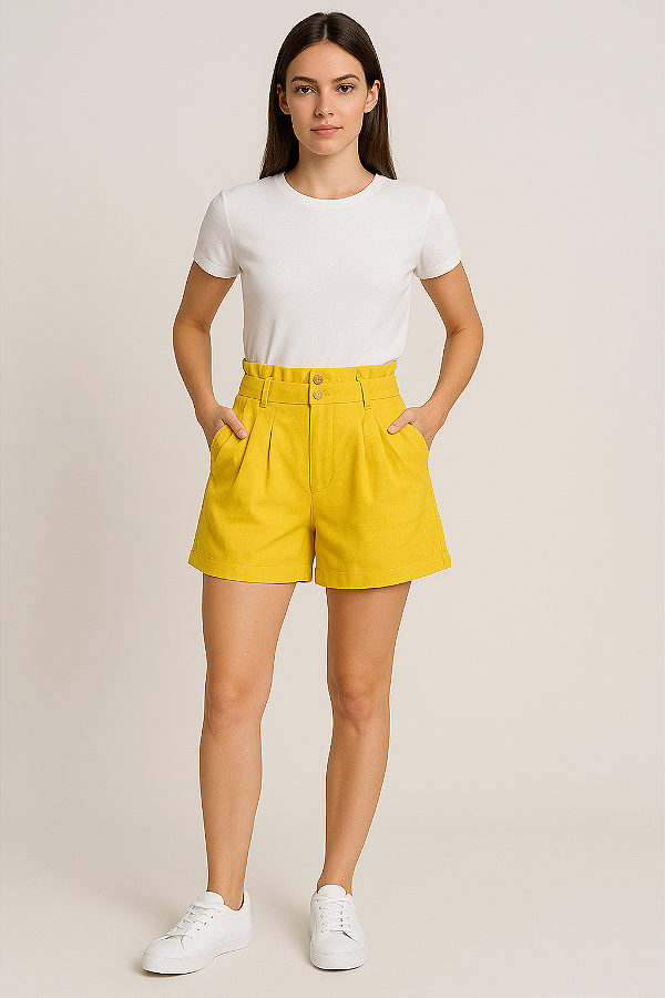 Shorts Clochard linho