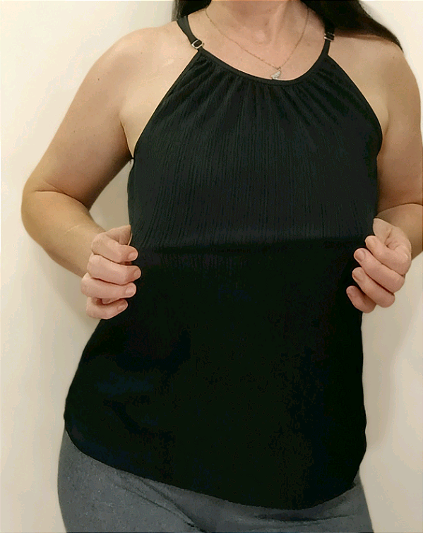 Blusa de alça Malha fina