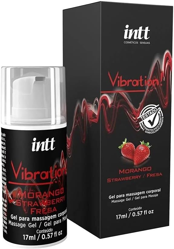 Gel Excitante Vibration Morango 17g Intt