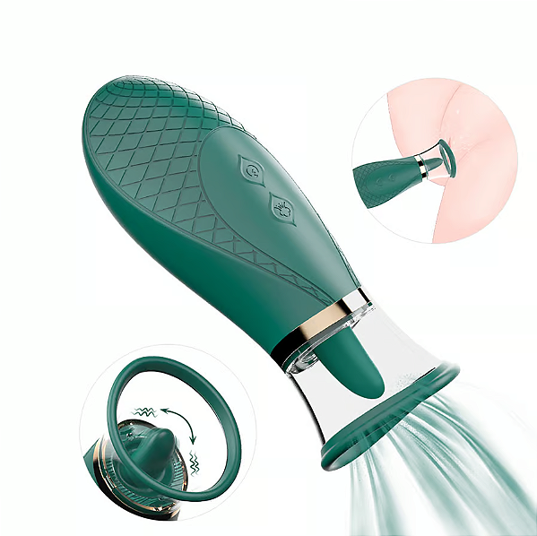 Vibrador Honey Pistil com Sucção e Estimulador Língua S-Hande