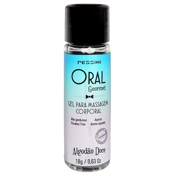 Gel Comestível Oral Gourmet Algodão Doce 18g Pessini