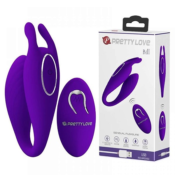Vibrador para Casais c/ Controle Remoto Bill Pretty Love