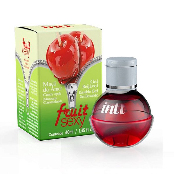 Fruit Sexy Gel Beijável para Massagem sabor Maçã do Amor