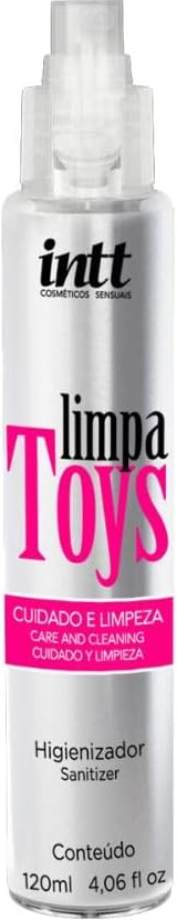 Higienizador de Produtos Eróticos Limpa Toys 120ml - Intt