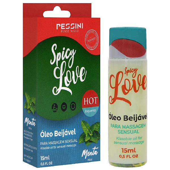 Spicy Love Óleo Beijável Menta Hot 15ML Pessini