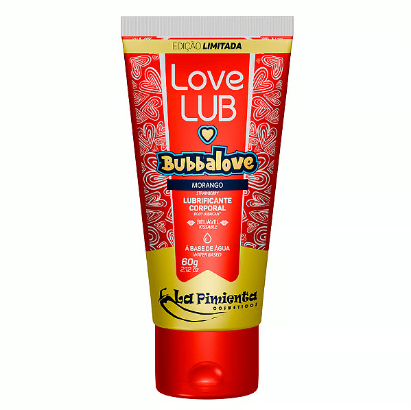 BubbaLove Lubrificante Morango - Edição Limitada