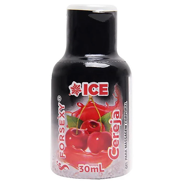 Gel Lubrificante Oral Beijável ICE Sabor CEREJA - 30ML - FOR SEXY