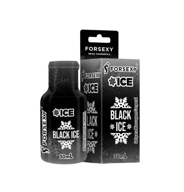 GEL ICE COMESTIVEL SABOROSO BLACK ICE 30 ML FOR SEXY