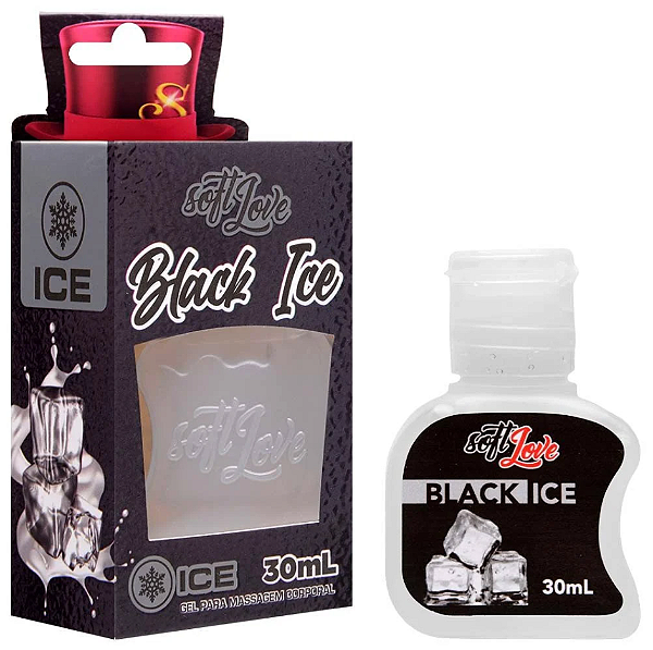 Gel Ice Comestível 30Ml Soft Love Black ICE